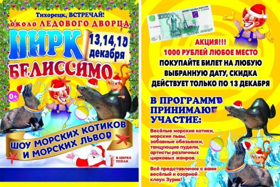 Цирк "Белиссимо" г. Новороссийск